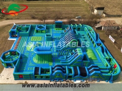 Custom Drop Stitch Inflatables, Inflatable Outdoor Bouncer Slide Playground Theme Parks with Wholesale Price