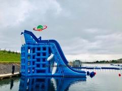 Most Popular The Biggest Tuv Aquatic Sport Platform water park floating toy for child and adult customized inflatable water slide