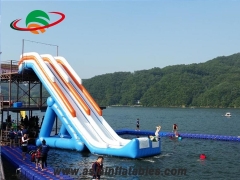 Leading Commercial Floating Giant Inflatable Aqua Water Park Flying Slide For Sale Supplier